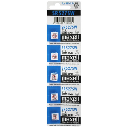 Maxell Silver Oxide Sr527sw Watch Battery Button Cell 5 Pack | Formula