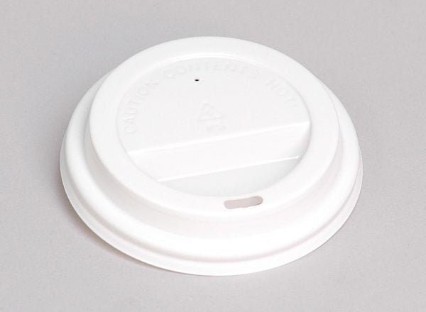 White 6oz Plastic Coffee Cup Lid