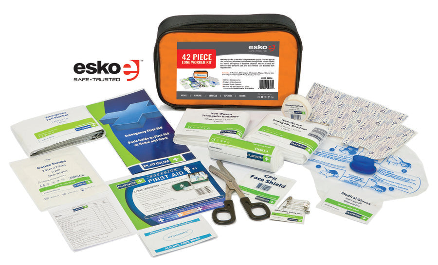 Esko Lone Worker 42 Piece First Aid Kit