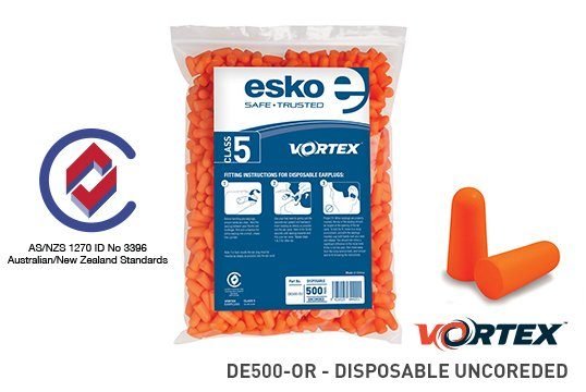 Vortex Earplugs Orange Uncorded Refill