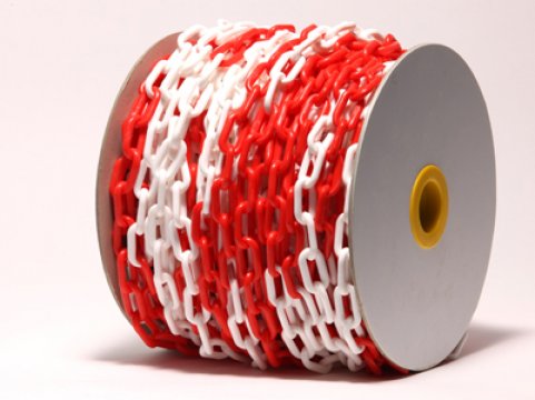 Plastic Chain Red/White 24M