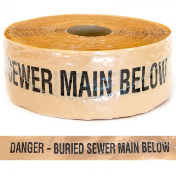 Detectable Wire Trench Tape, 'Sewer'