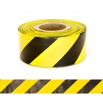 Yellow/Black Paralellogram Tape 250m