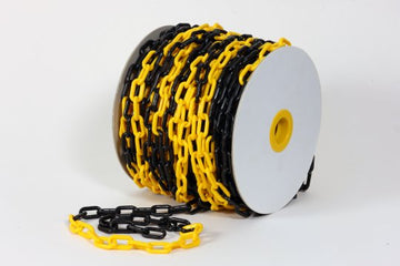 Plastic Chain Black/Yellow 25M | Esko