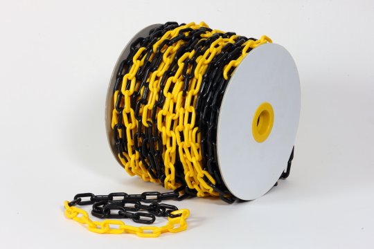 Plastic Chain Black/Yellow 25M