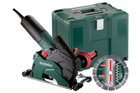 Metabo 1350 W 125 mm Diamond Cutting System including Extraction Shroud