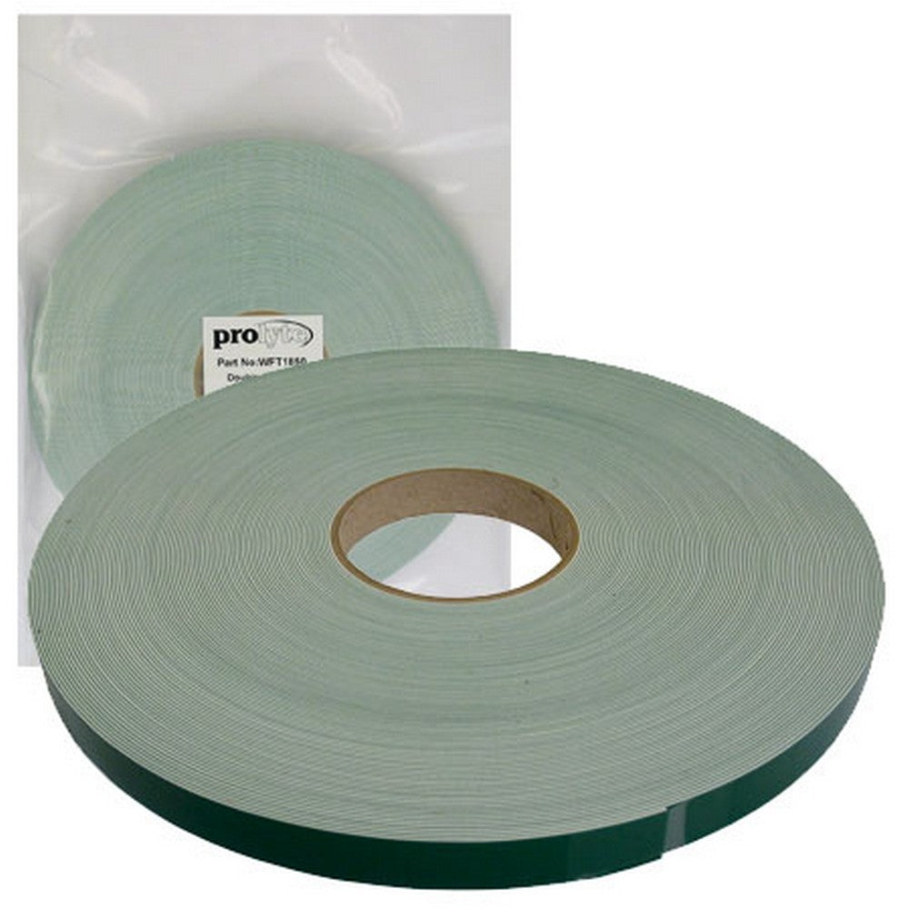 Tape White Foam Double Sided 18 X 1mm 50mtr Roll | Formula